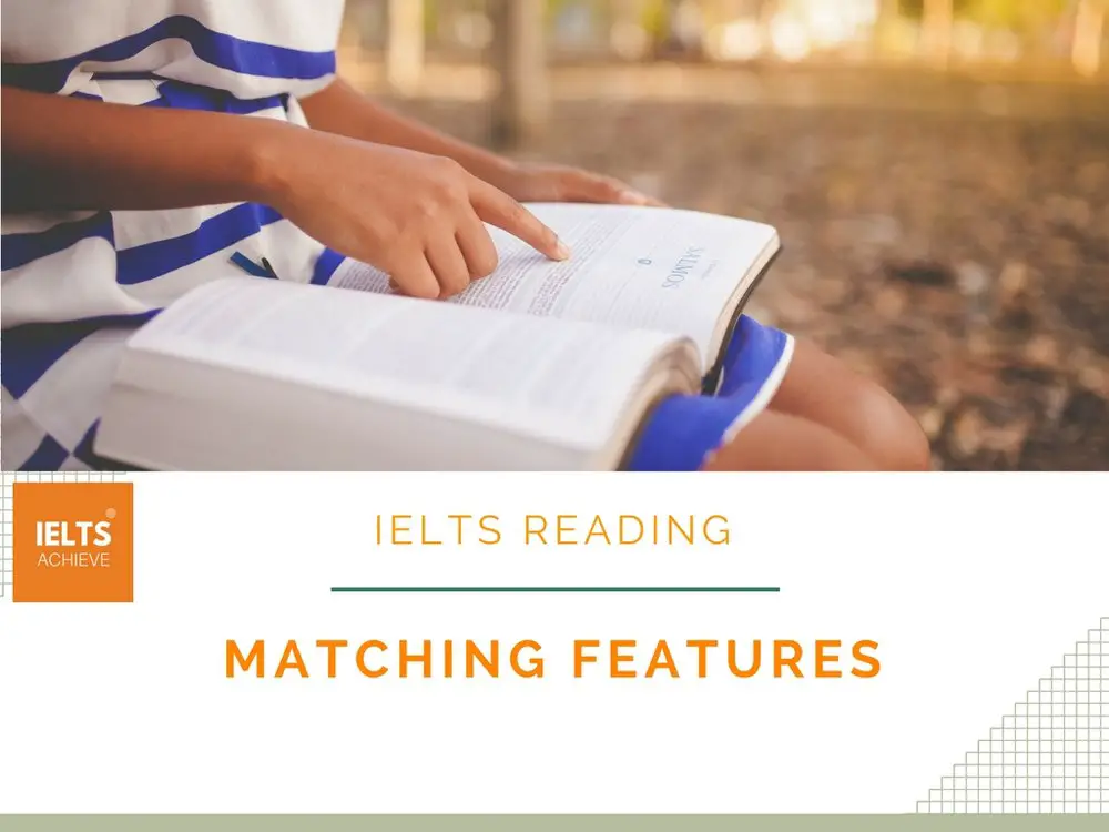 IELTS reading matching features