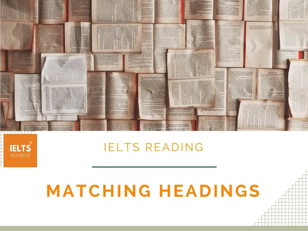 IELTS reading matching headings