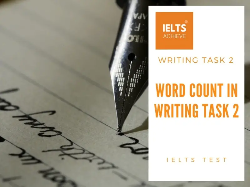 The word count in writing task 2