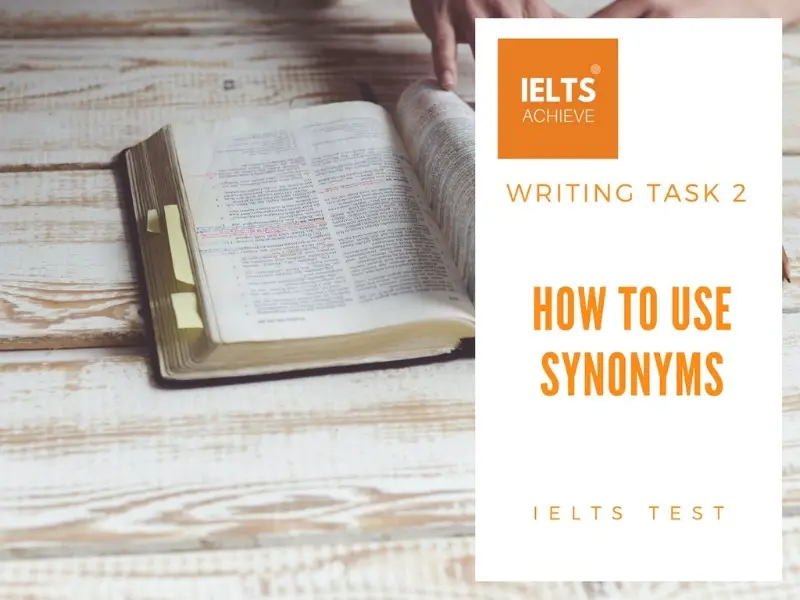 how to use synonyms in IELTS