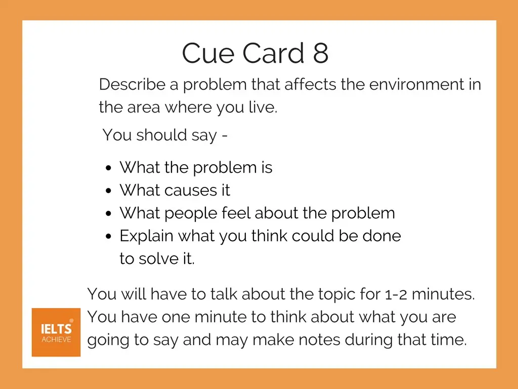 IELTS speaking part 2 cue card example with answer