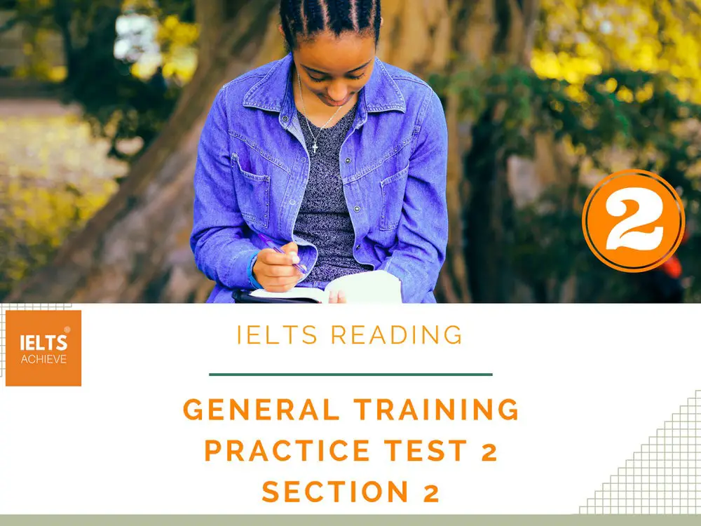 Ielts General Training Reading Practice Test Section Ielts Achieve