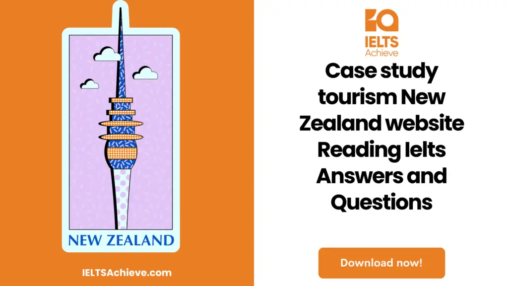 reading answers of case study tourism new zealand website