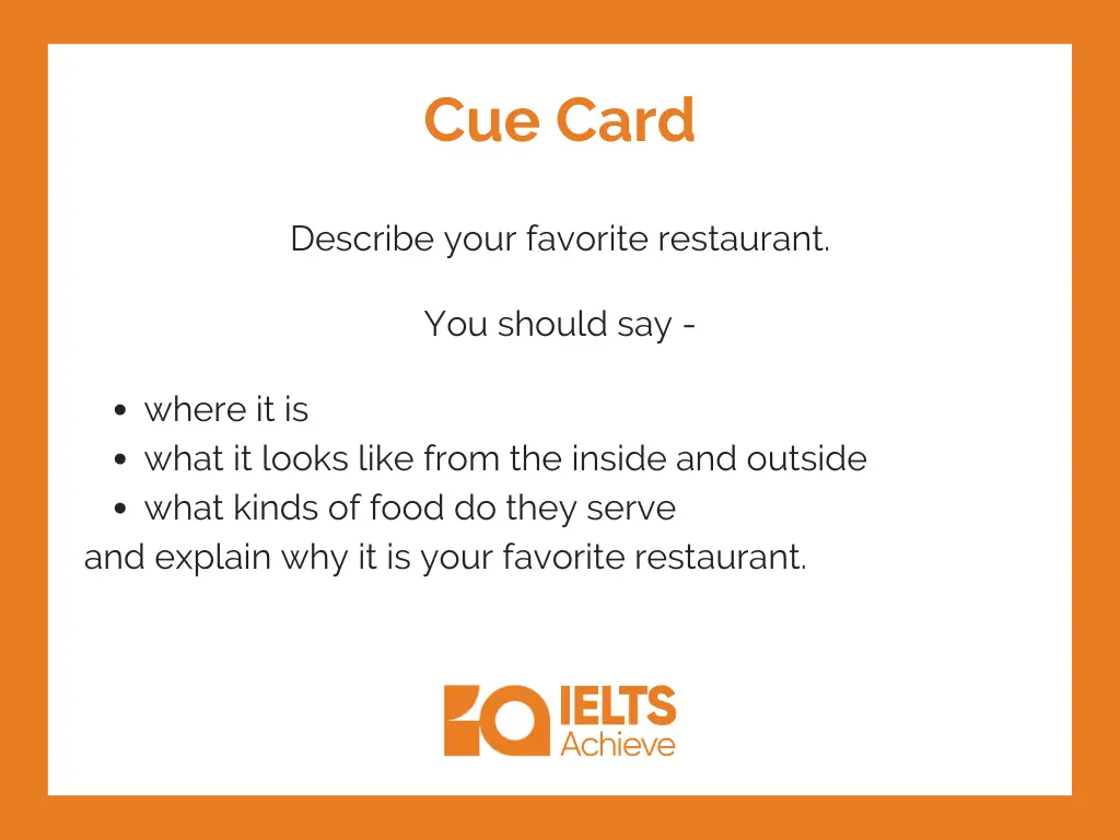 Describe your favorite restaurant.