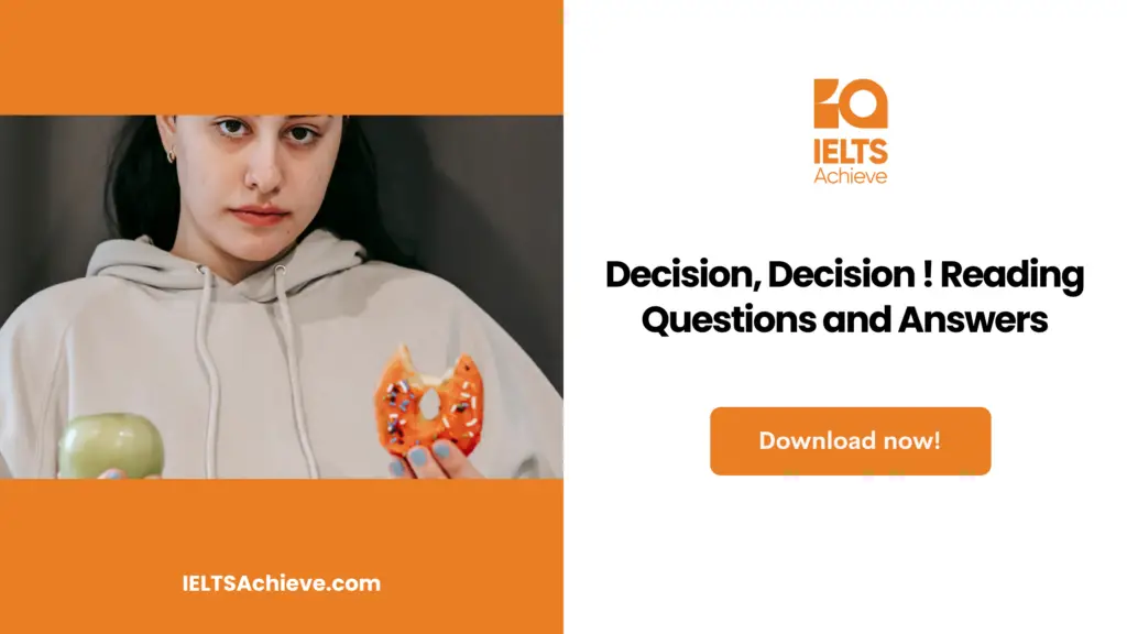 problem solving and decision making ielts reading answers