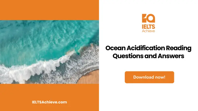 Ocean Acidification Reading Questions and Answers